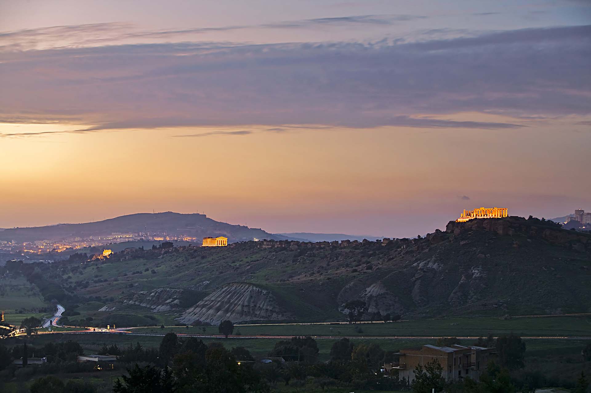 Agrigento capitale della cultura 2025, Valle dei Templi, Tempio di Giunone, Tempio della Concordia e Tempio di Ercole