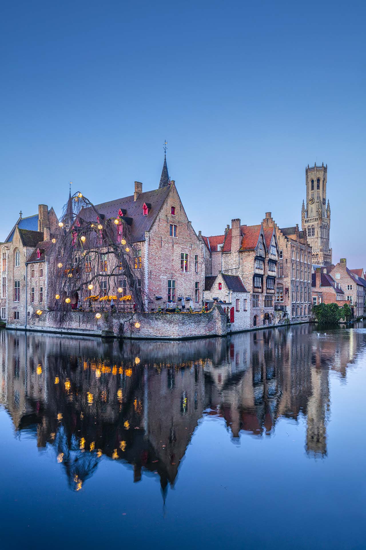 Il centro storico di Bruges riconosciuto Patrimonio dell'Umanità dall'Unesco.