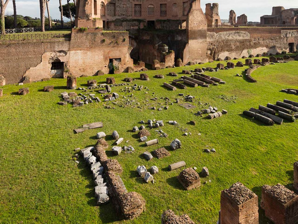 Palatino, Stadio della Domus Augustana - Roma.