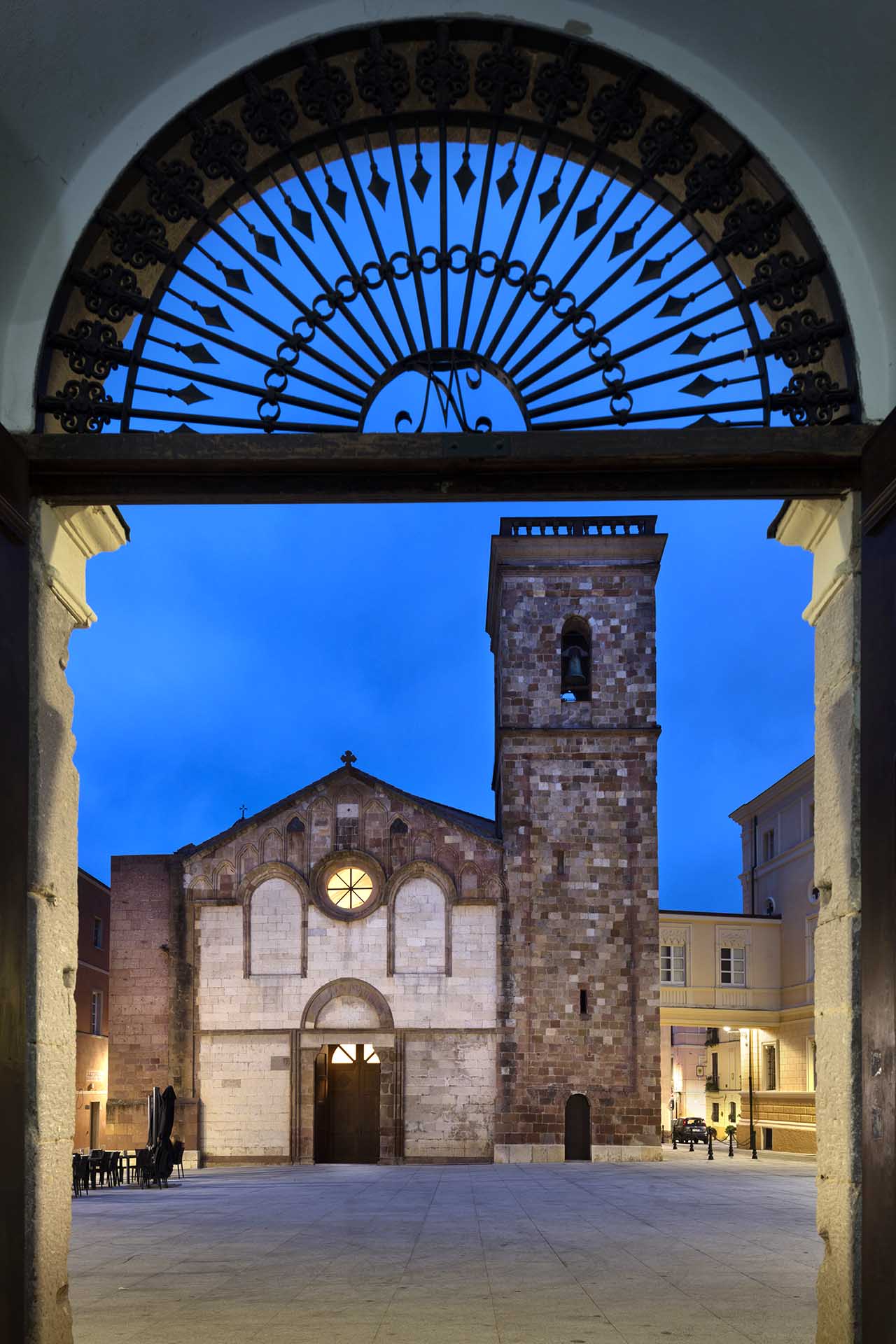 La Cattedrale di Santa Chiara a Iglesias in Sardegna sud occidentale.