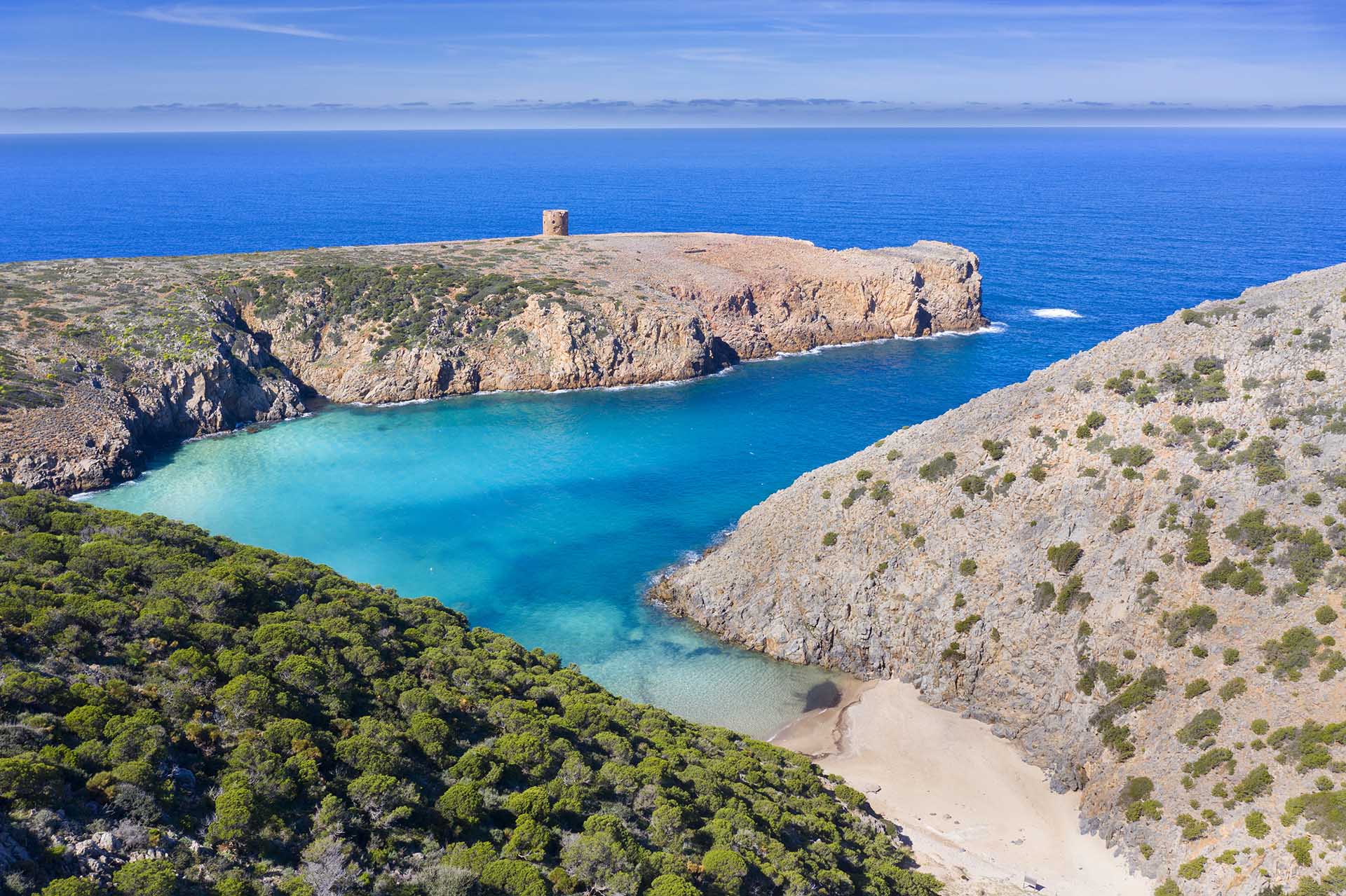 Cala Domestica nella Sardegna sud occidentale.
