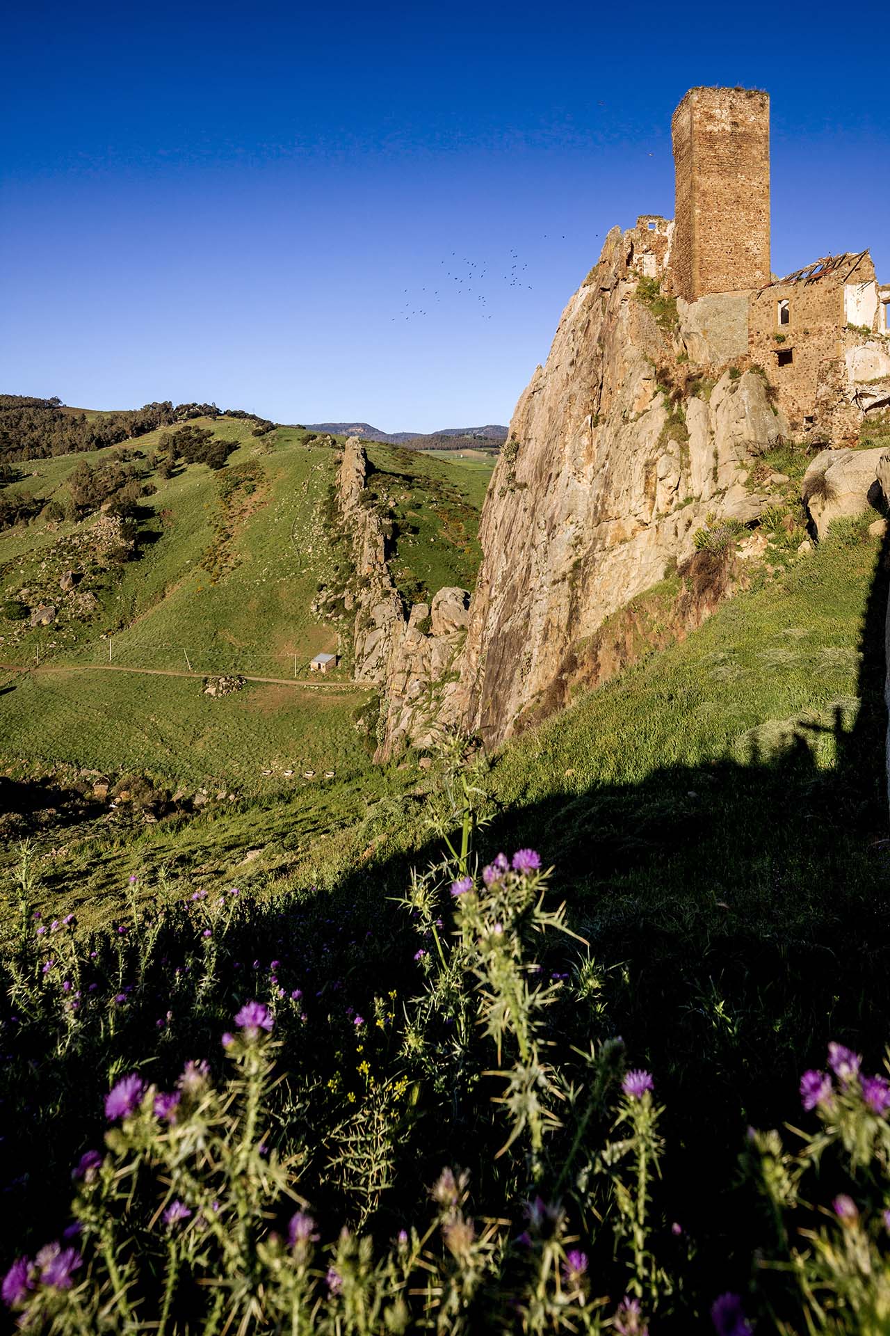 Enna, Castello di Pietratagliata e la Valle del fiume Gornalunga
