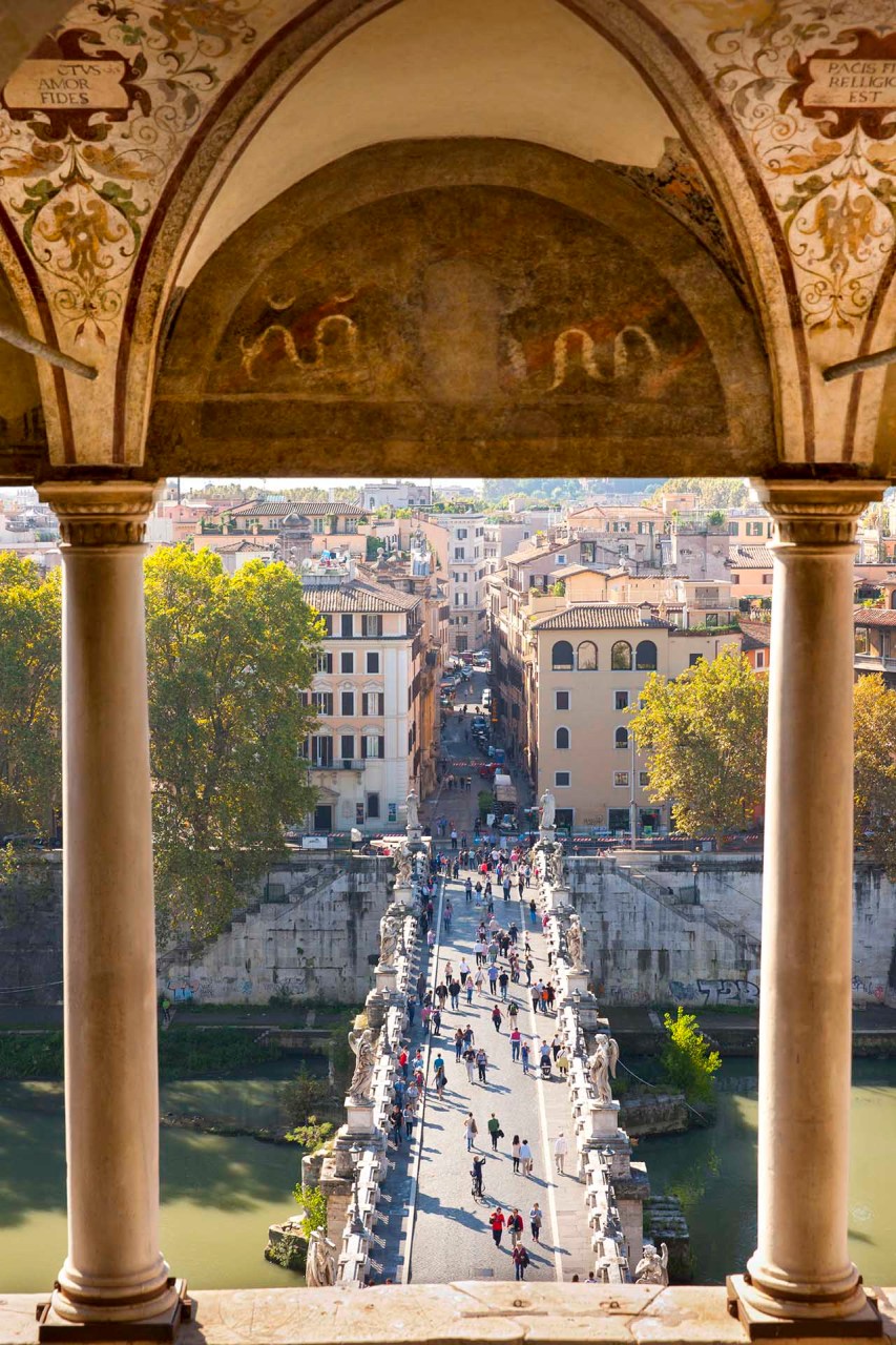 "Ponte Sant'Angelo" visto dal Castel Sant'Angelo