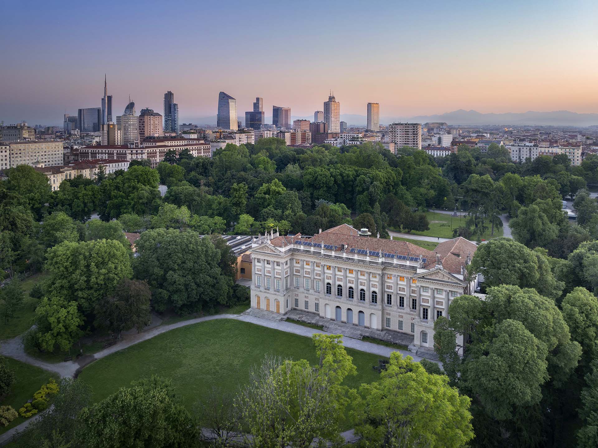 La Villa Reale sede del GAM, Galleria d'Arte Moderna di Milano.