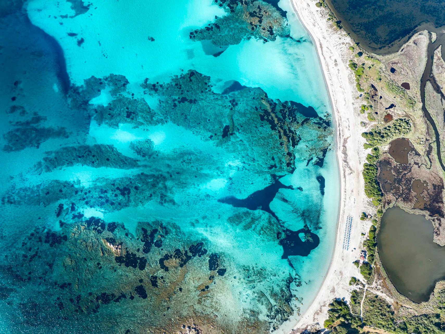 Il mare della spiaggia Lu Impostu.