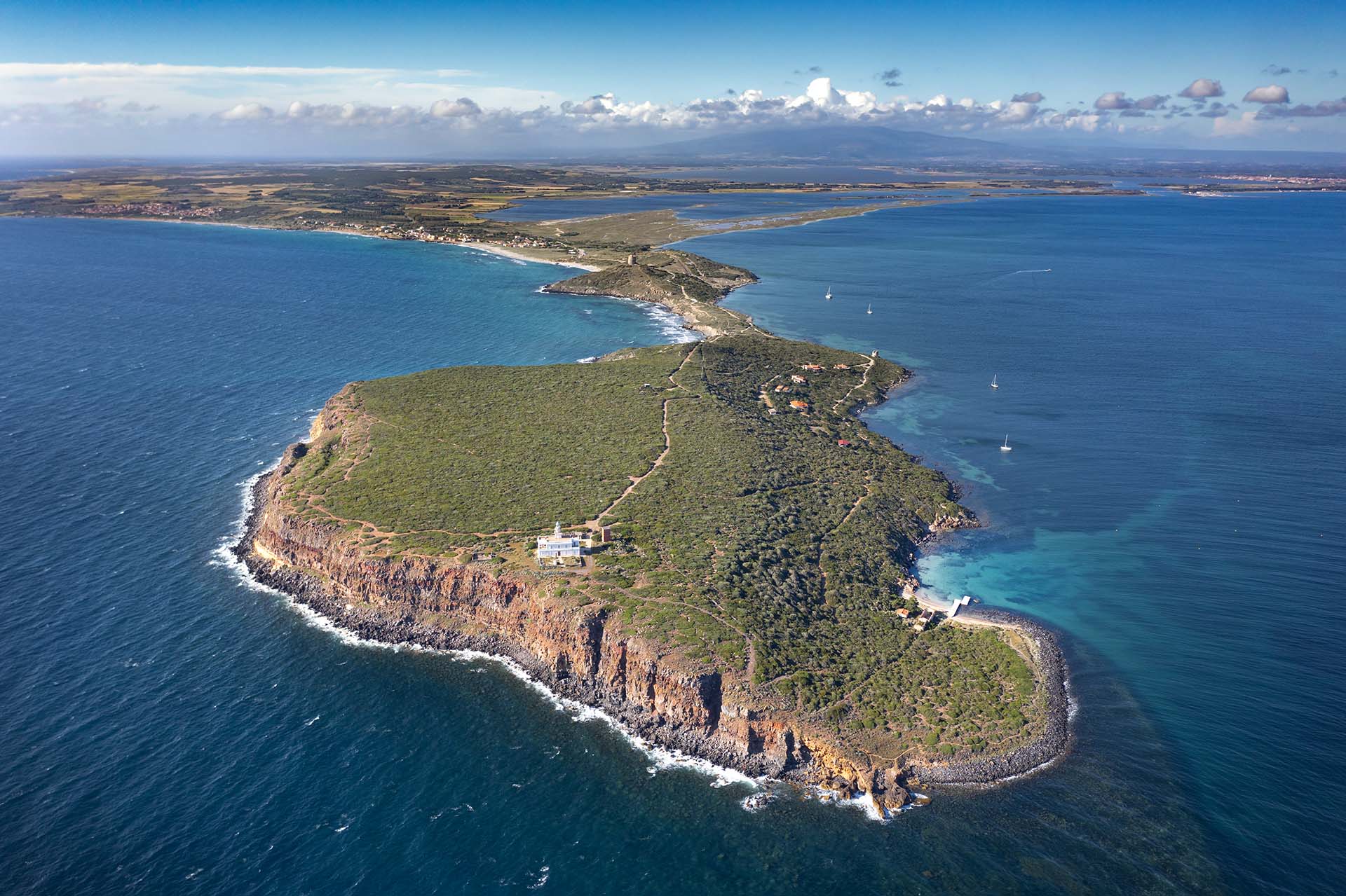 Capo San Marco all'estremità sud della penisola del Sinis