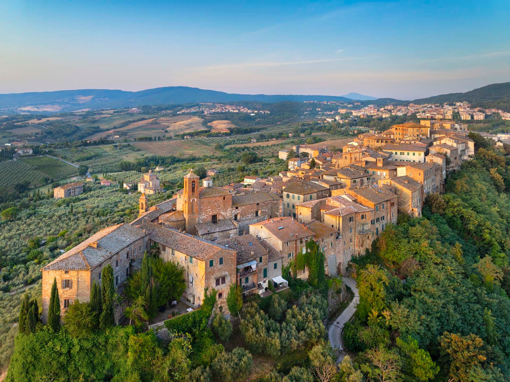 Il borgo vecchio di Chianciano in Toscana.
