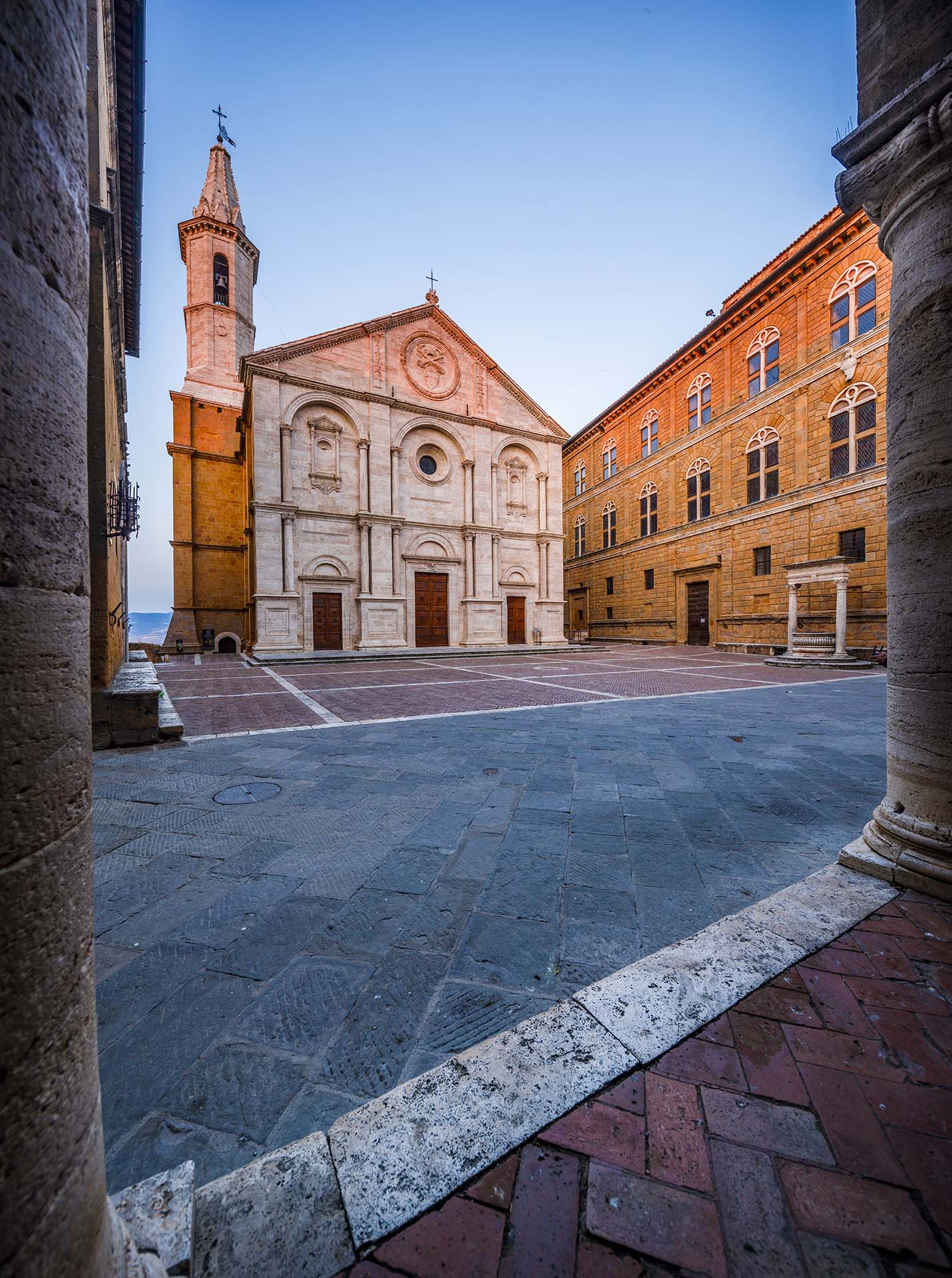 0A1A2217-Pano-Toscana, Duomo di Pienza, un capolavoro rinascimentale in Val d'Orcia