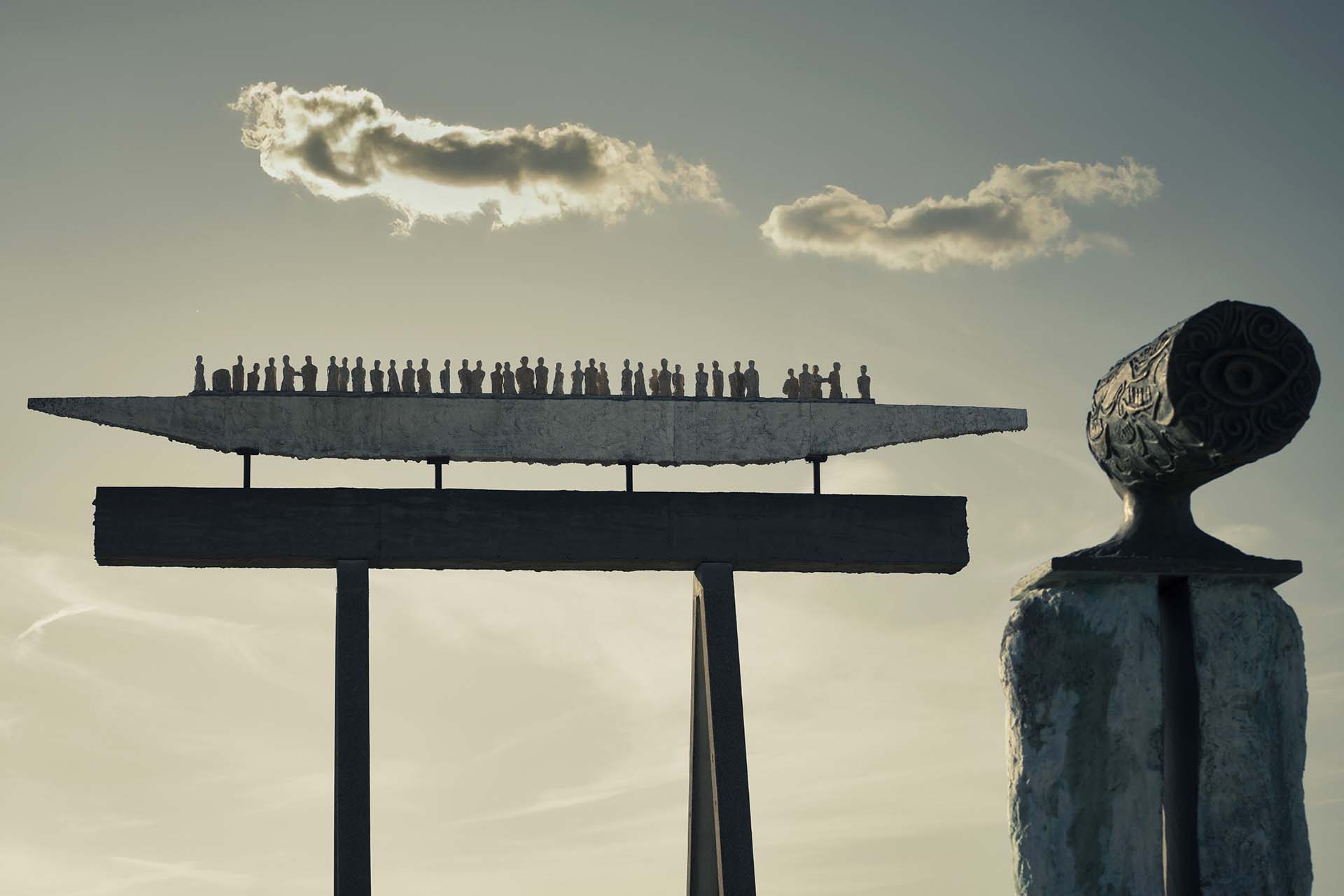 Parco delle Sculture Beaufort: L'uomo che vide la barca nel cielo - Jean Bilquin