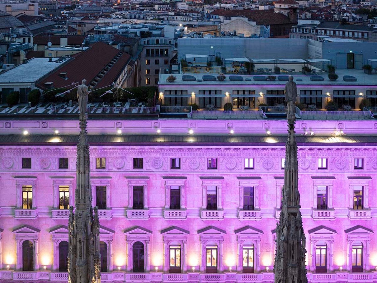 Vista su Milano e i grattacieli di Porta Nuova.