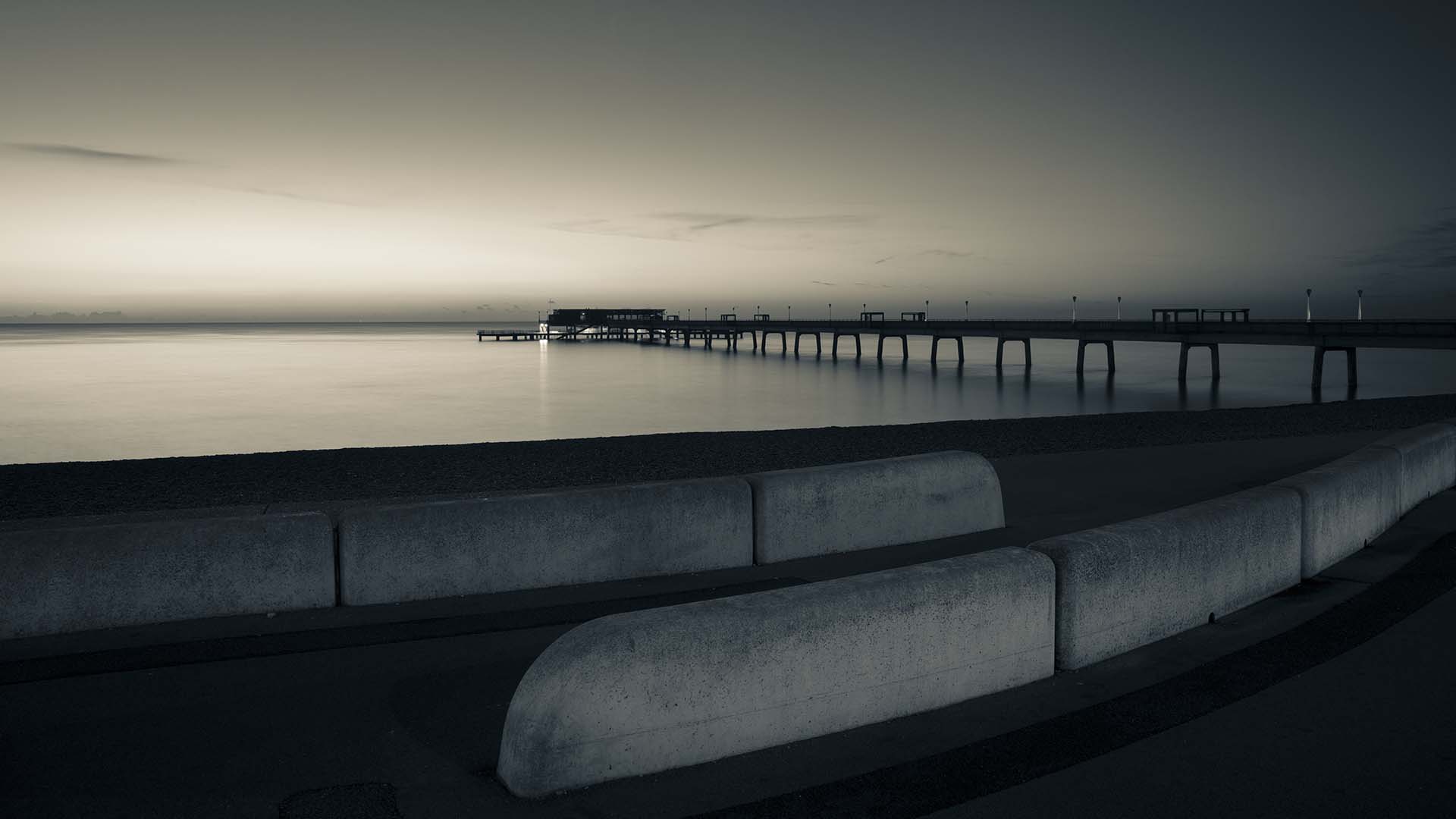 Il molo di Deal nel Kent, Inghilterra meridionale