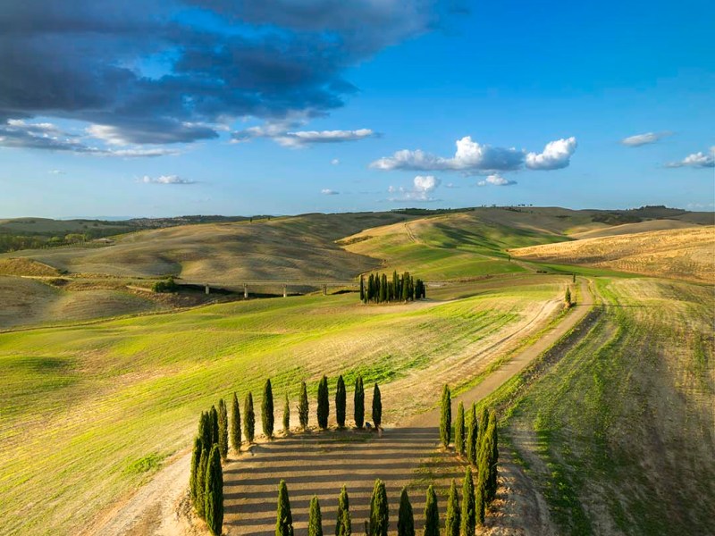 Paesaggio della Val d'Orcia in Toscana