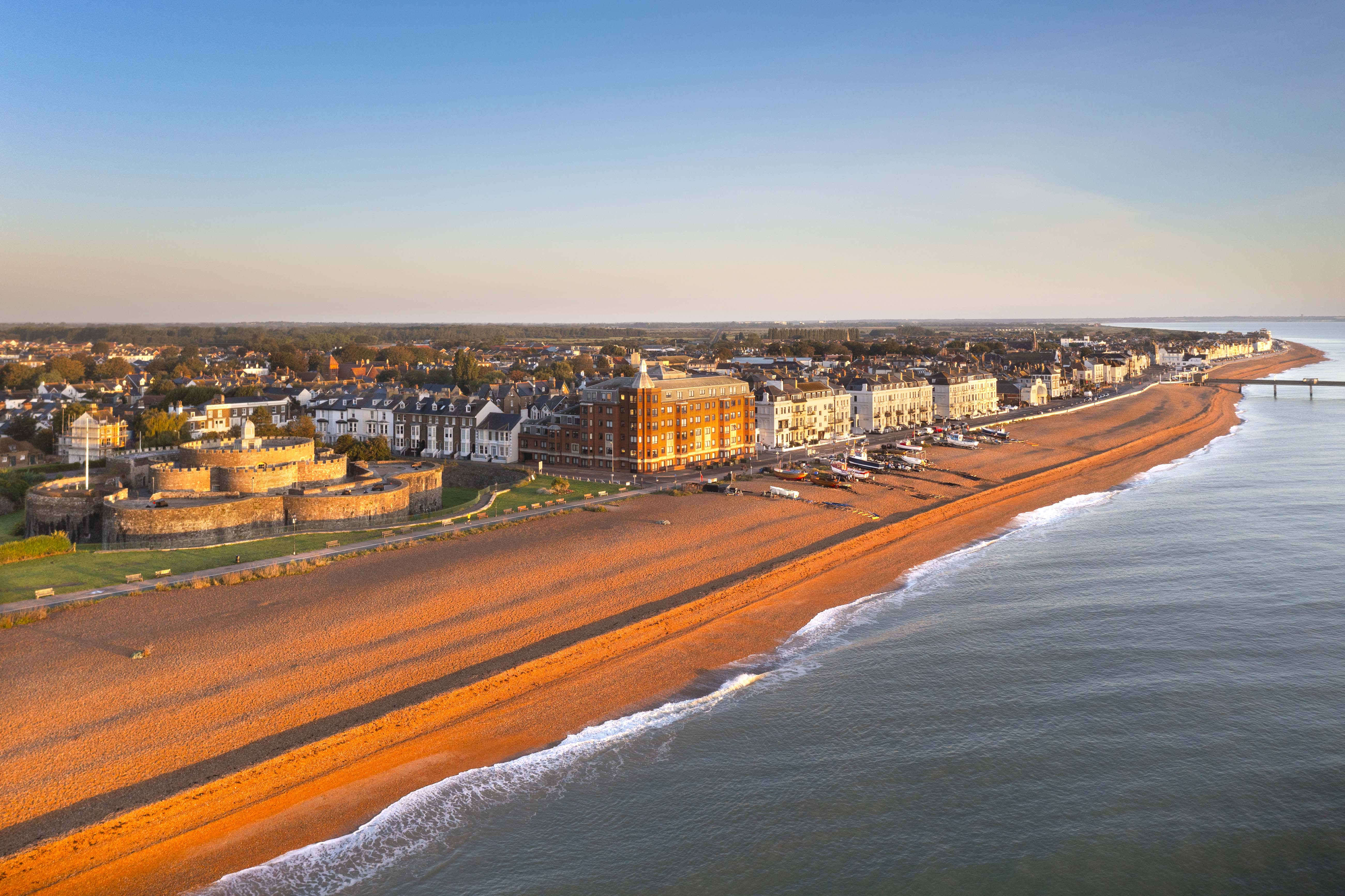 La spiaggia di Deal nel Kent.