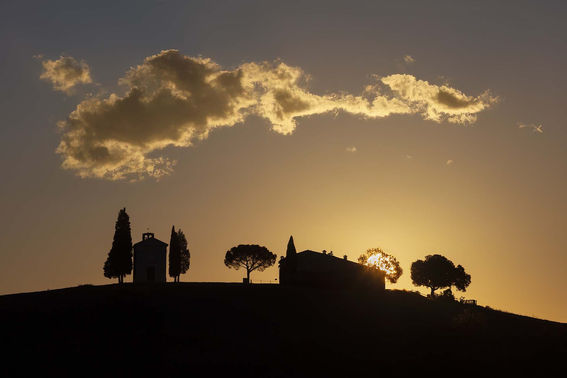 Cappella della Madonna di Vitaleta in val d'Orcia