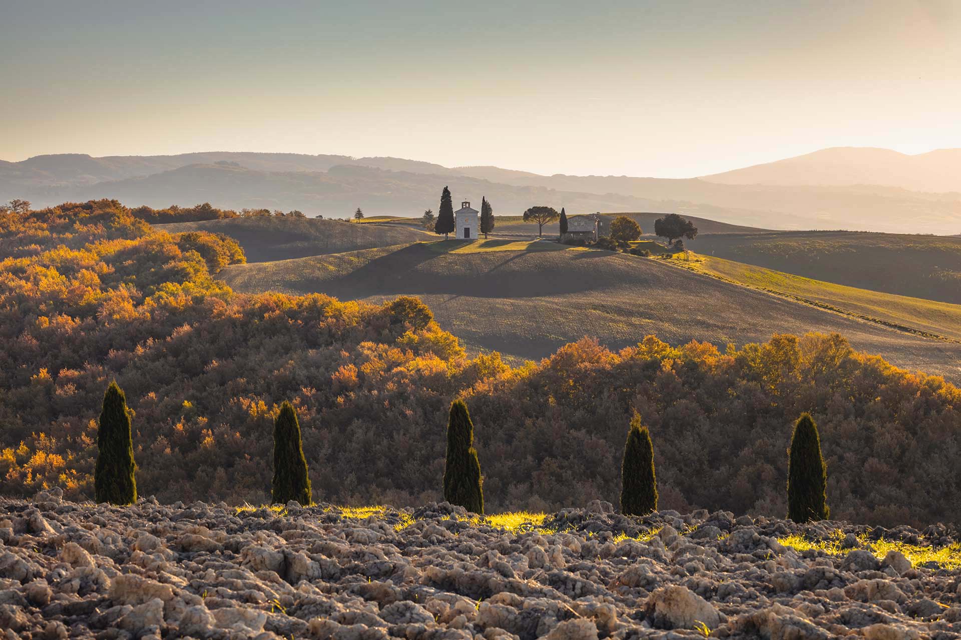 Cappella della Madonna di Vitaleta in Val d'Orcia
