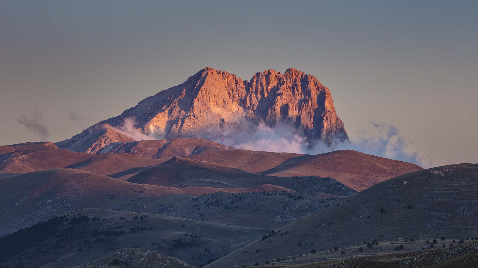 Il Gran Sasso nel parco Nazionale d'Abruzzo.
