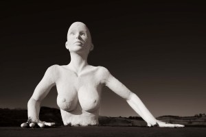 Presenze, 2011. Scultura di Naturaliter a Legoli nell' Impianto di Smaltimento e Trattamento Rifiuti.