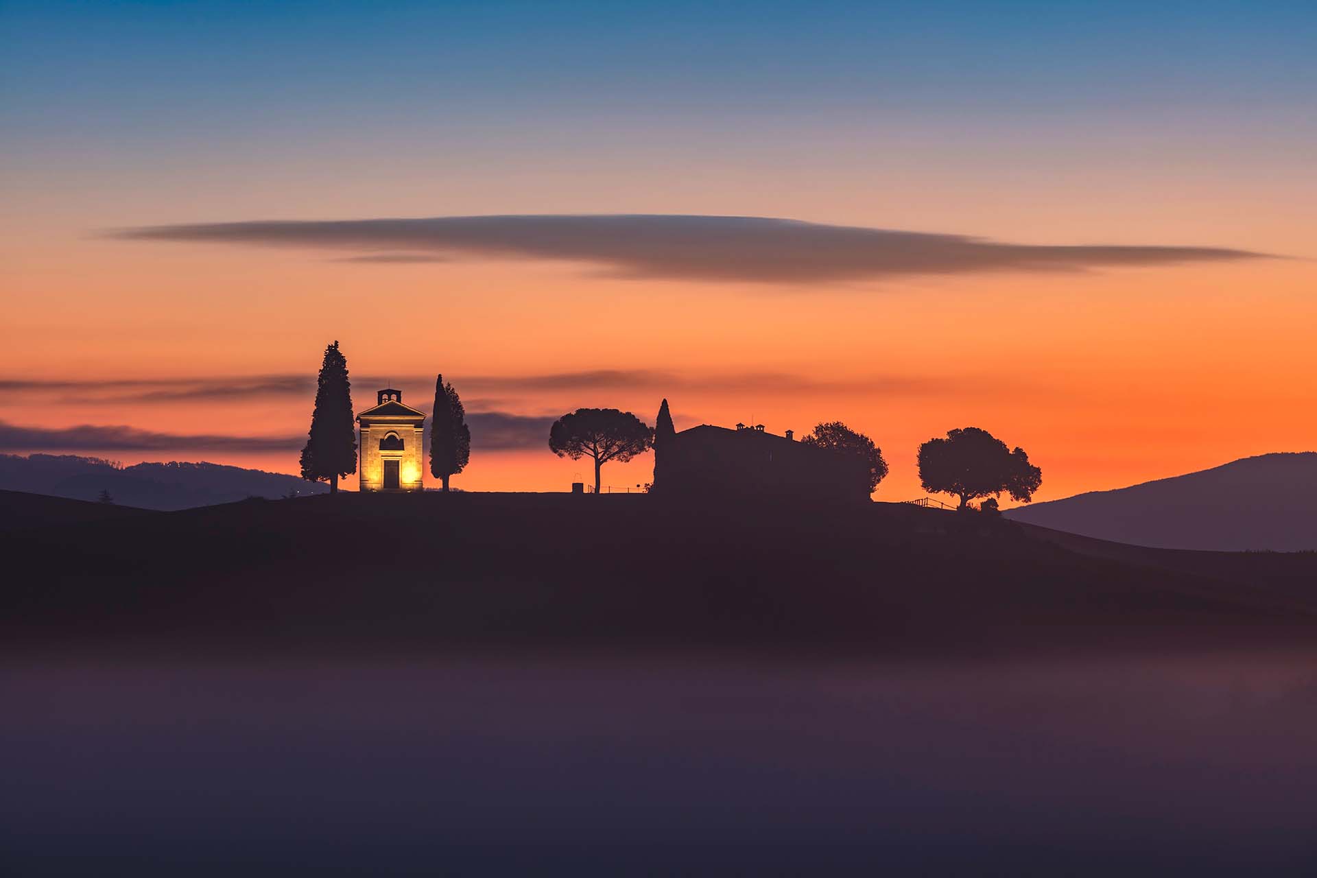 La Cappella della Madonna di Vitaleta in Val d'Orcia