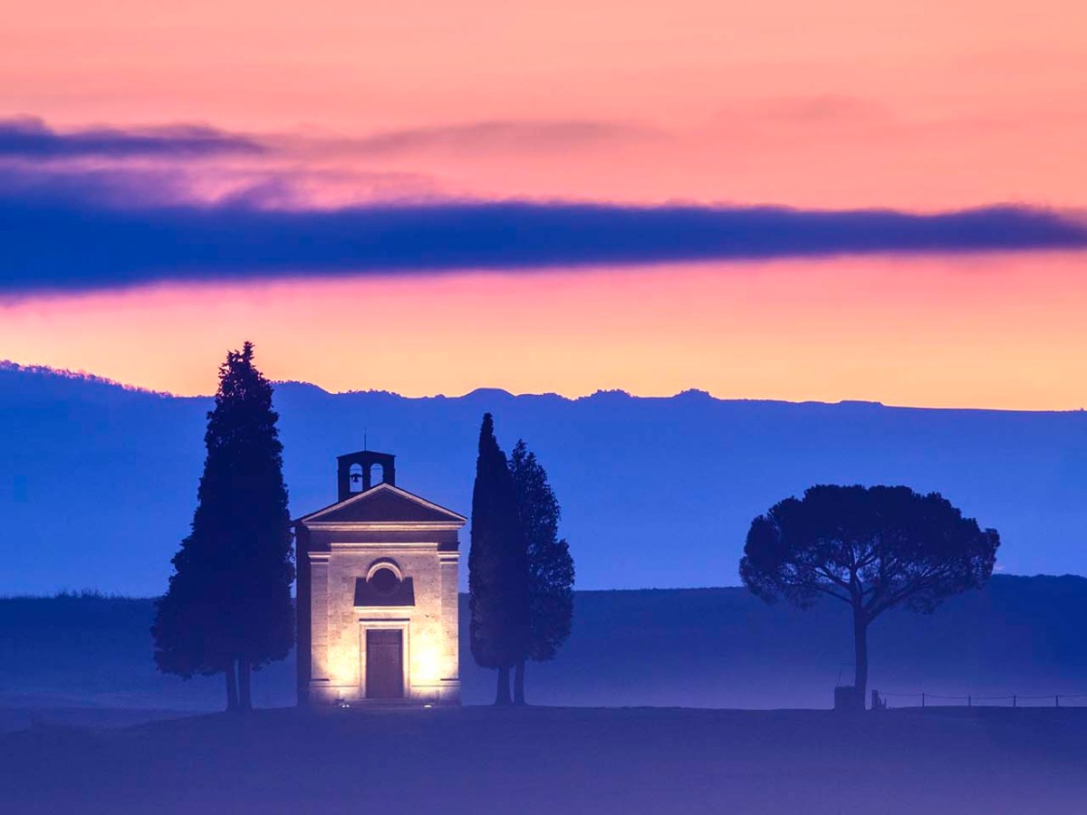 La Cappella della Madonna di Vitaleta in val d'Orcia