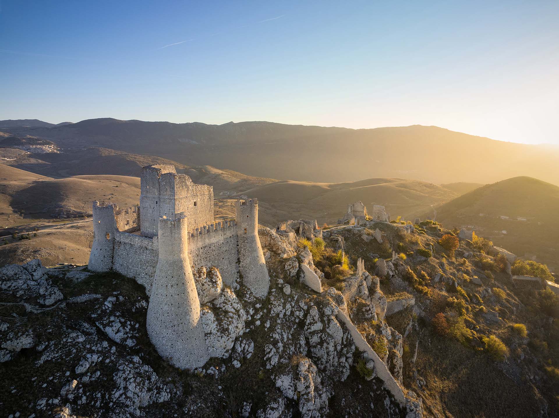 Il castello normanno di Rocca Calascio.