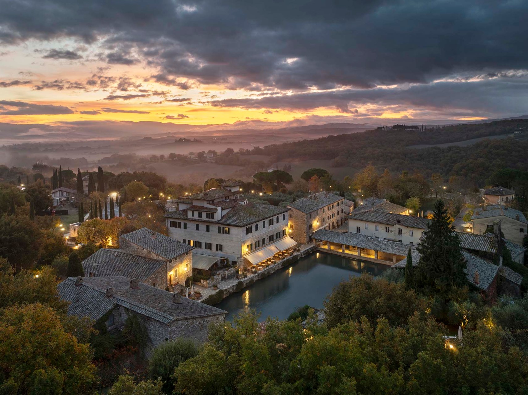 Bagno Vignoni in Val d'Orcia.