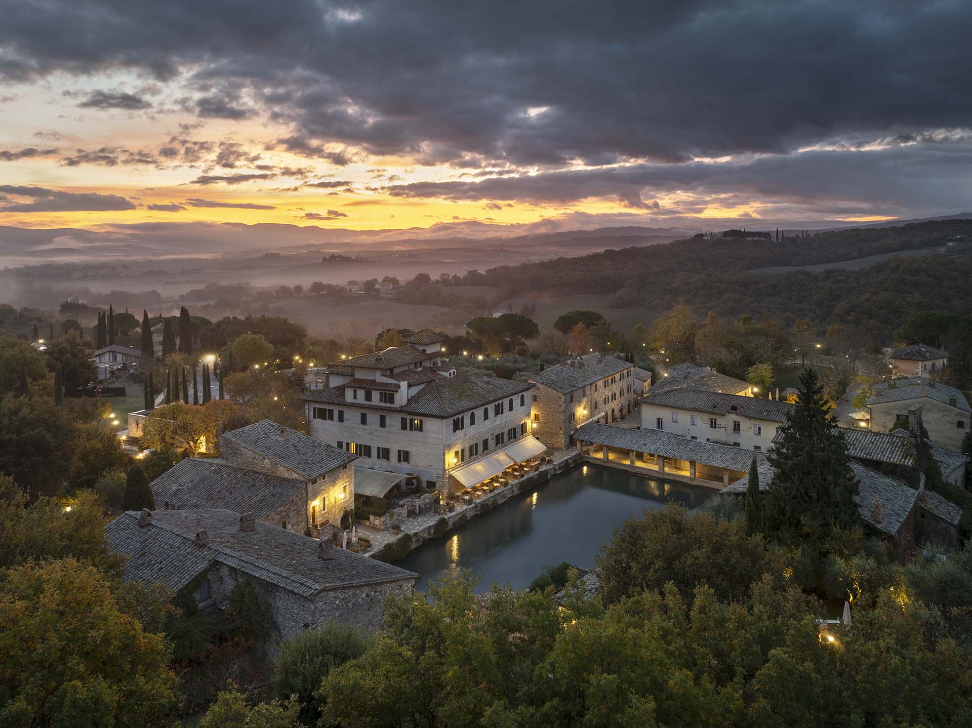Bagno Vignoni in Val d'Orcia.