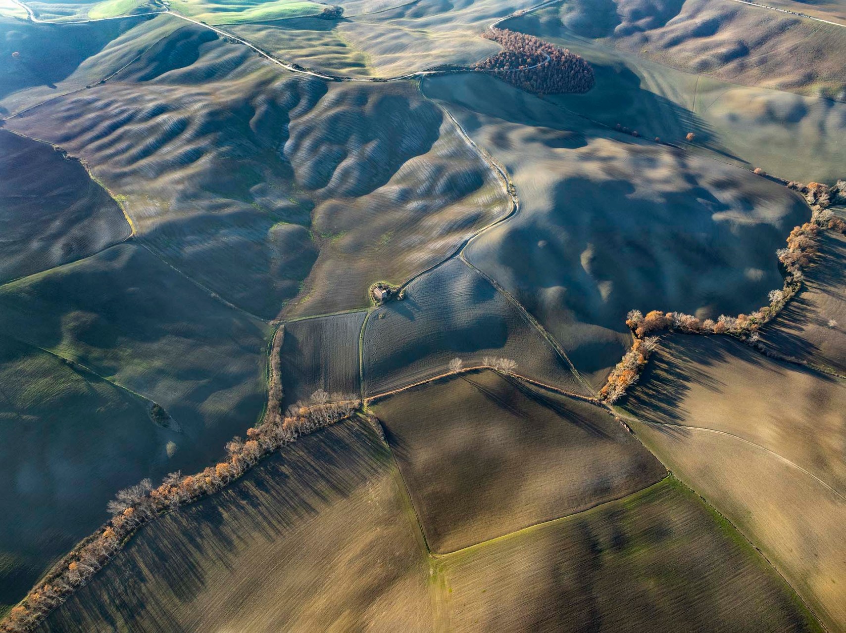 Il territorio collinare della Val d'Orcia