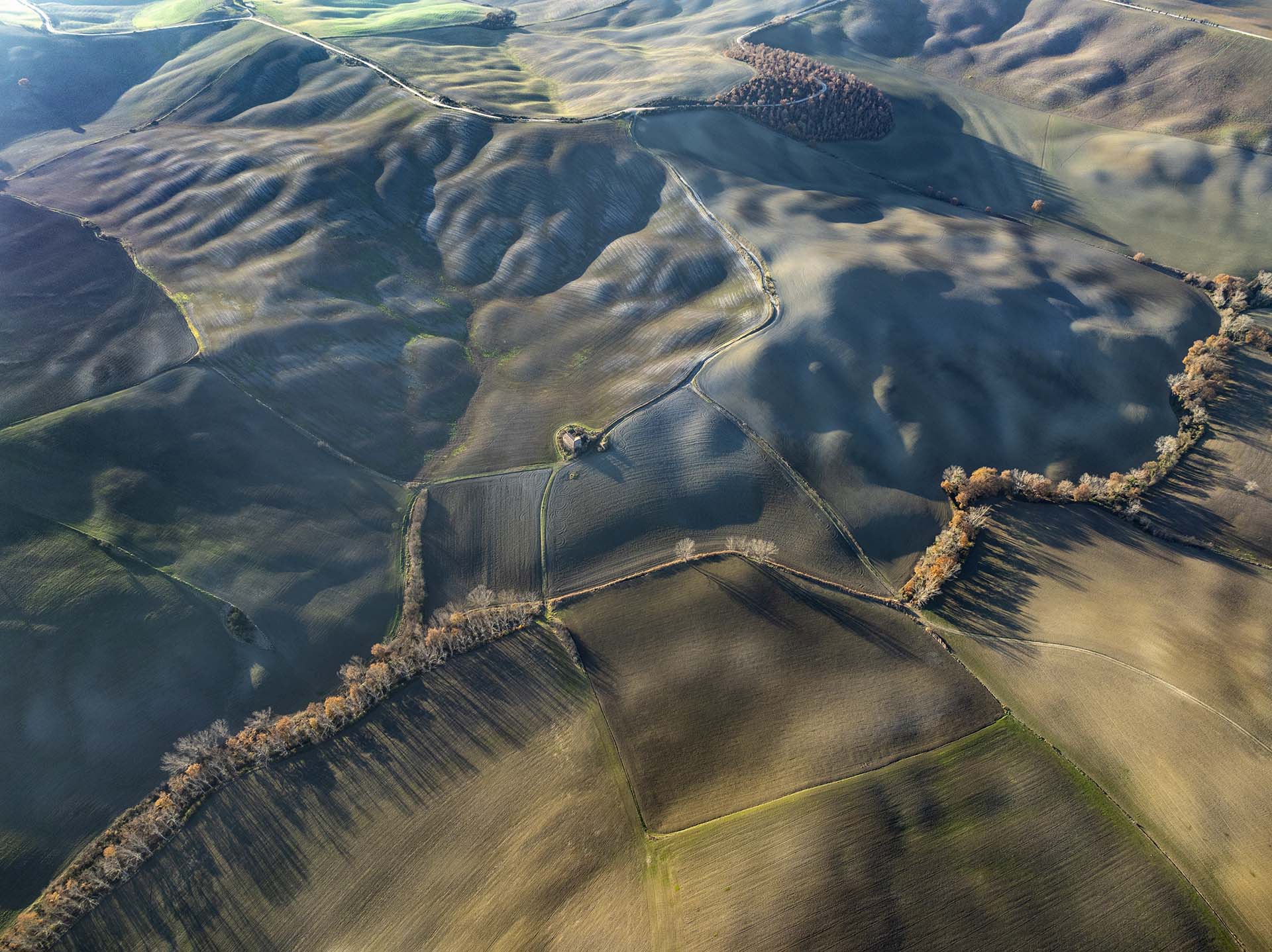 Il territorio collinare della Val d'Orcia