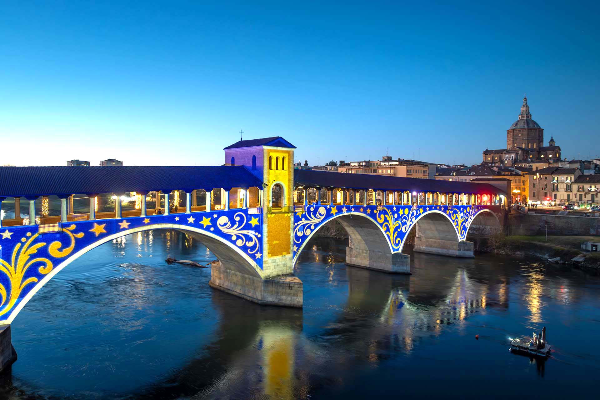 Il Ponte Coperto di Pavia.