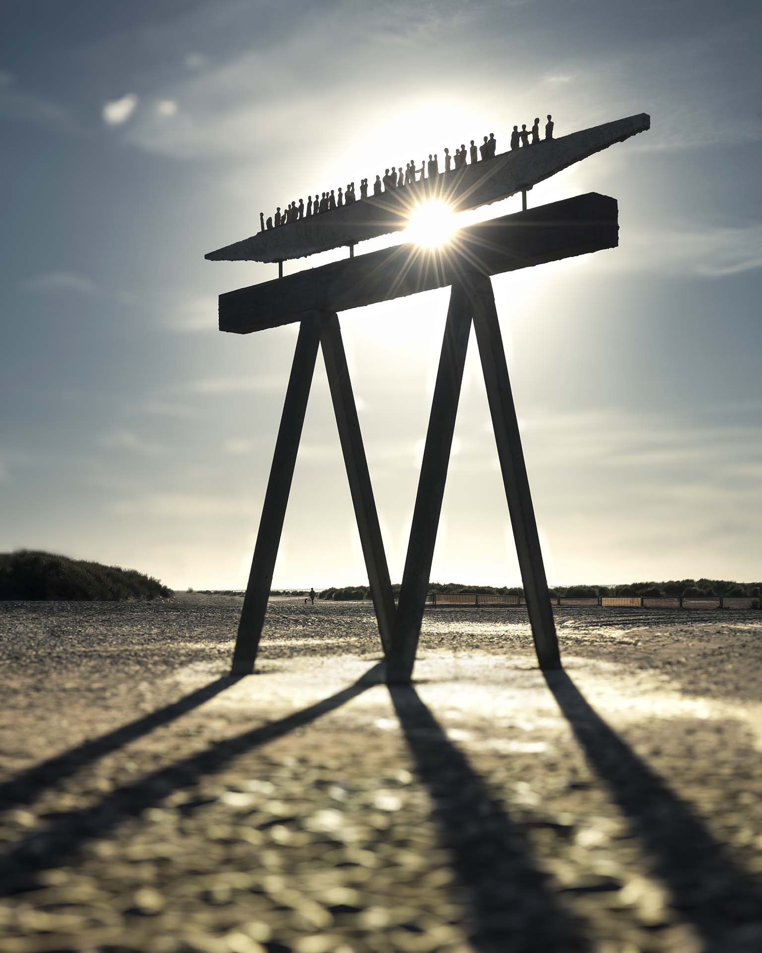 Parco delle Sculture Beaufort: L'uomo che vide la barca nel cielo - Jean Bilquin.