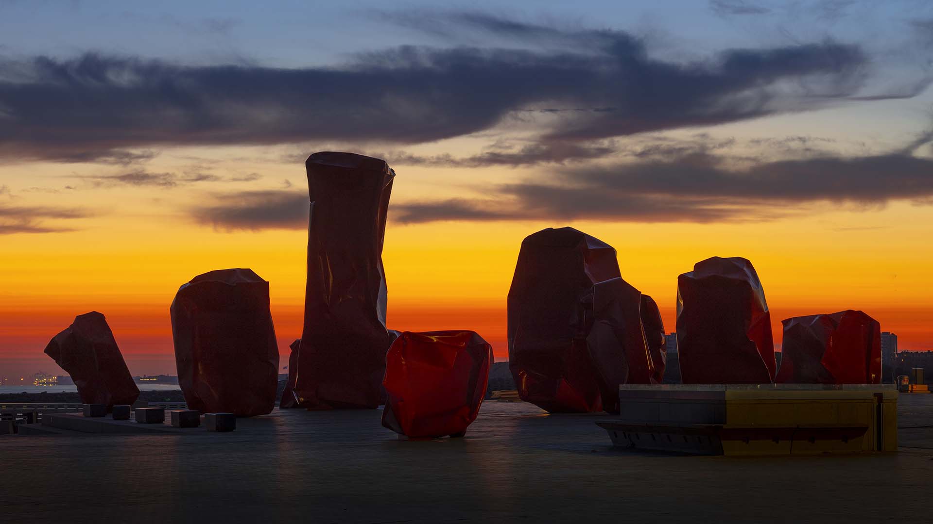 Parco delle Sculture Beaufort: Rock Strangers - Arne Quinze.