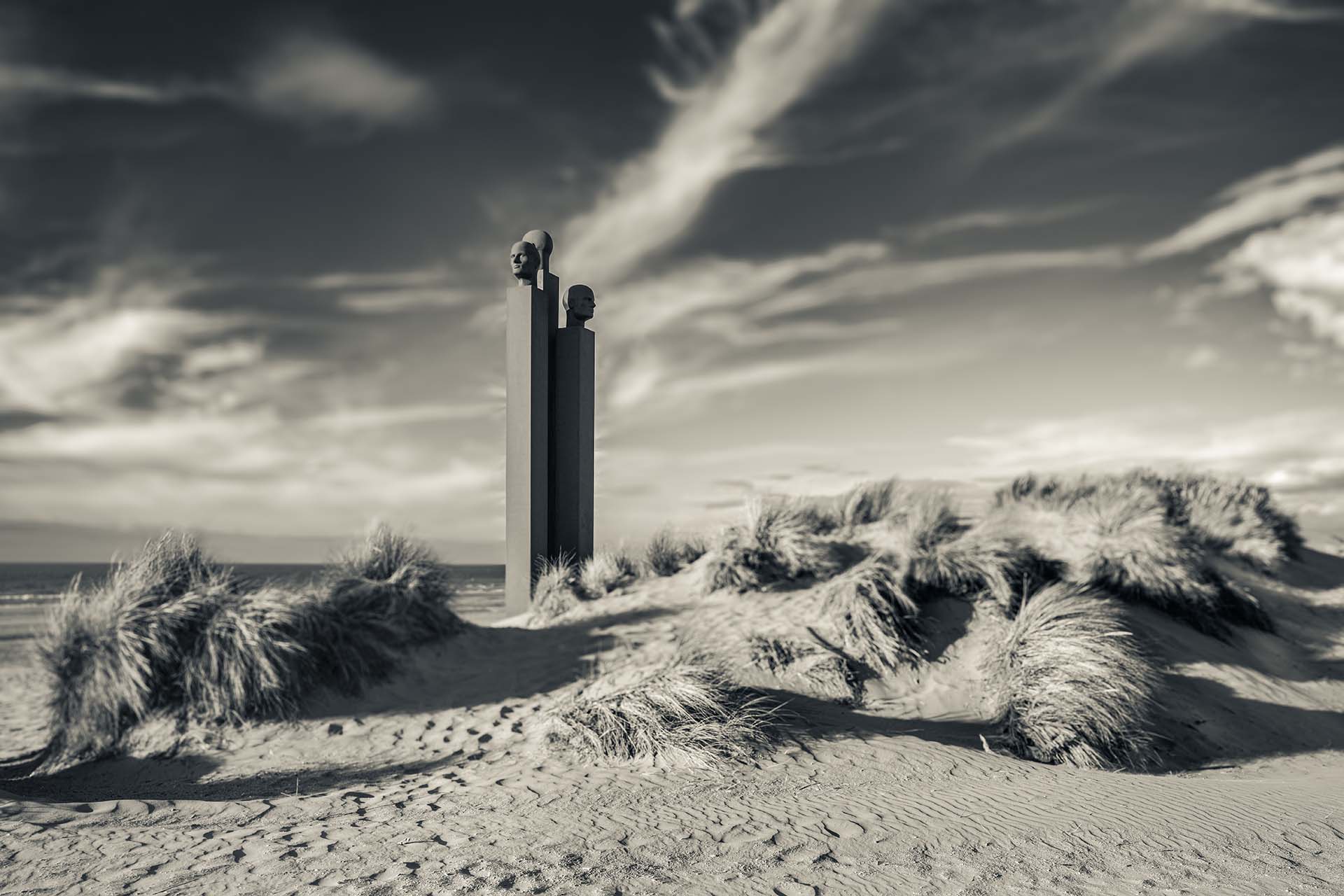 Parco delle Sculture Beaufort: De Drie Wijsneuzen Van De Panne - Harald Thys & Jos de Gruyter.