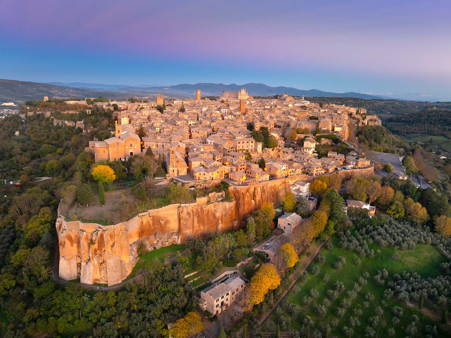 Vista dall'alto di Orvieto