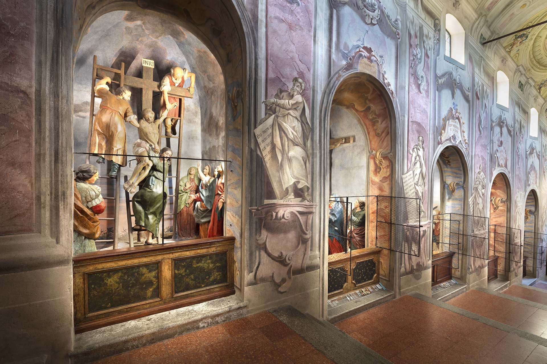 La Via Crucis  del Santuario di Cerveno.