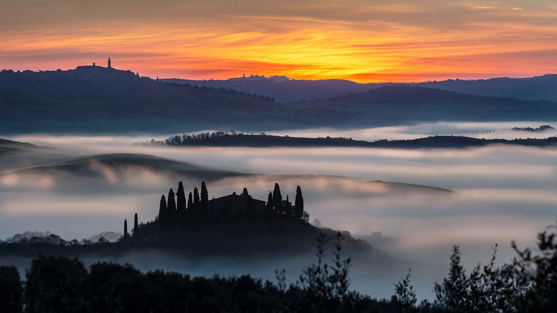 Paesaggio della Val d'Orcia.