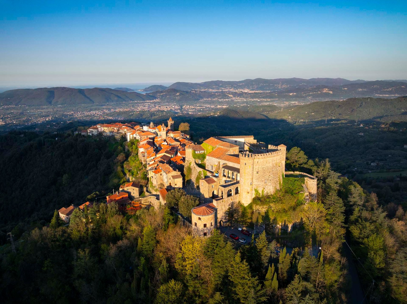 Il borgo di Fosdinovo in Lunigiana