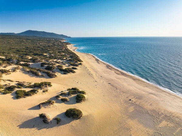 L'area naturale di Piscinas con le sue dune.
