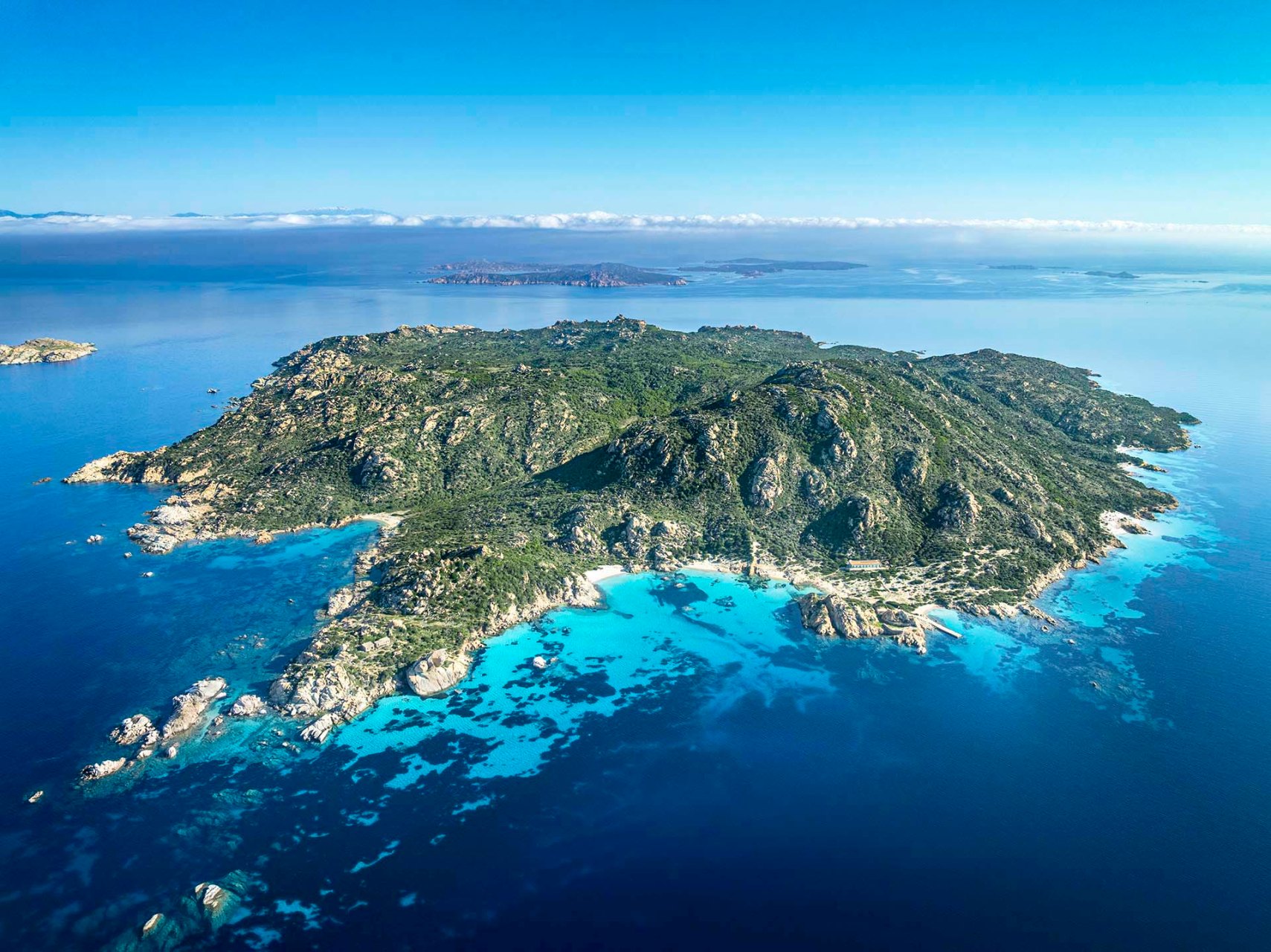 Veduta aerea dell'Isola di Spargi
