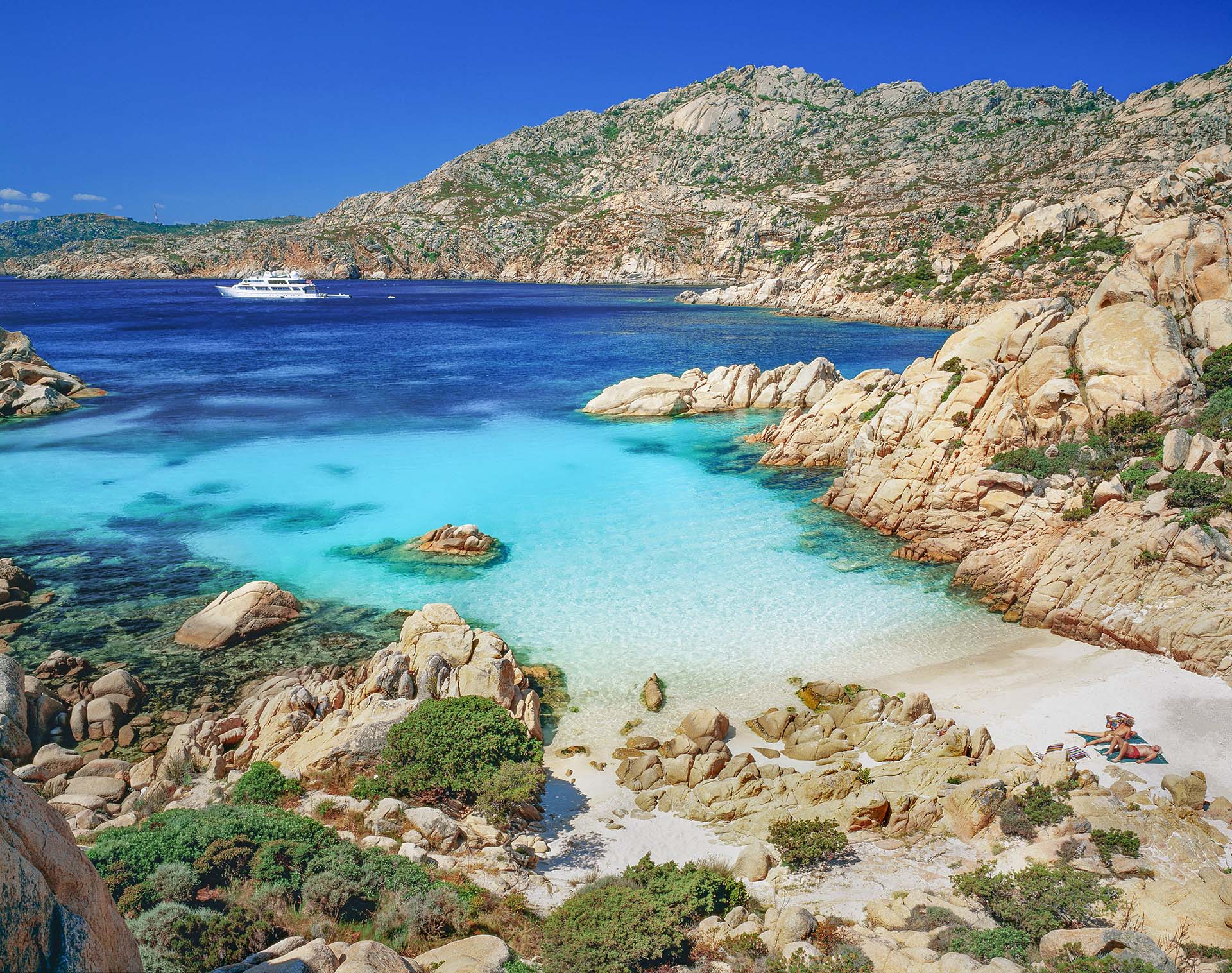 Cala Coticcio nell'isola di Caprera.