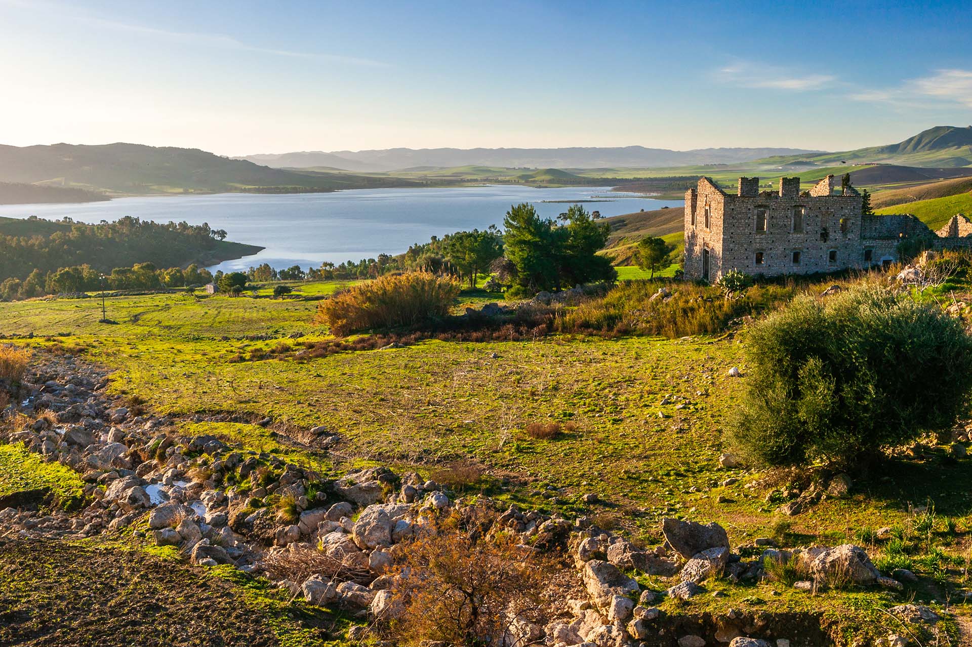 SIM-732336 - DE7U3343 - Il lago di Ogliastro in Sicilia