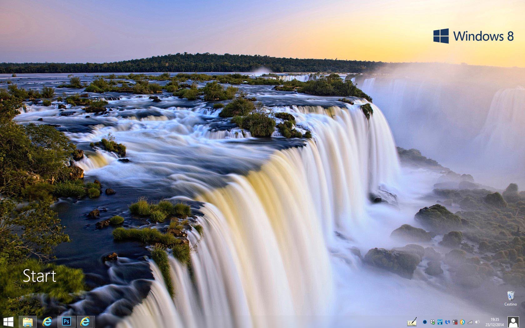 Inseguendo un sogno, le cascate di Iguazù, Microsoft Windows 8