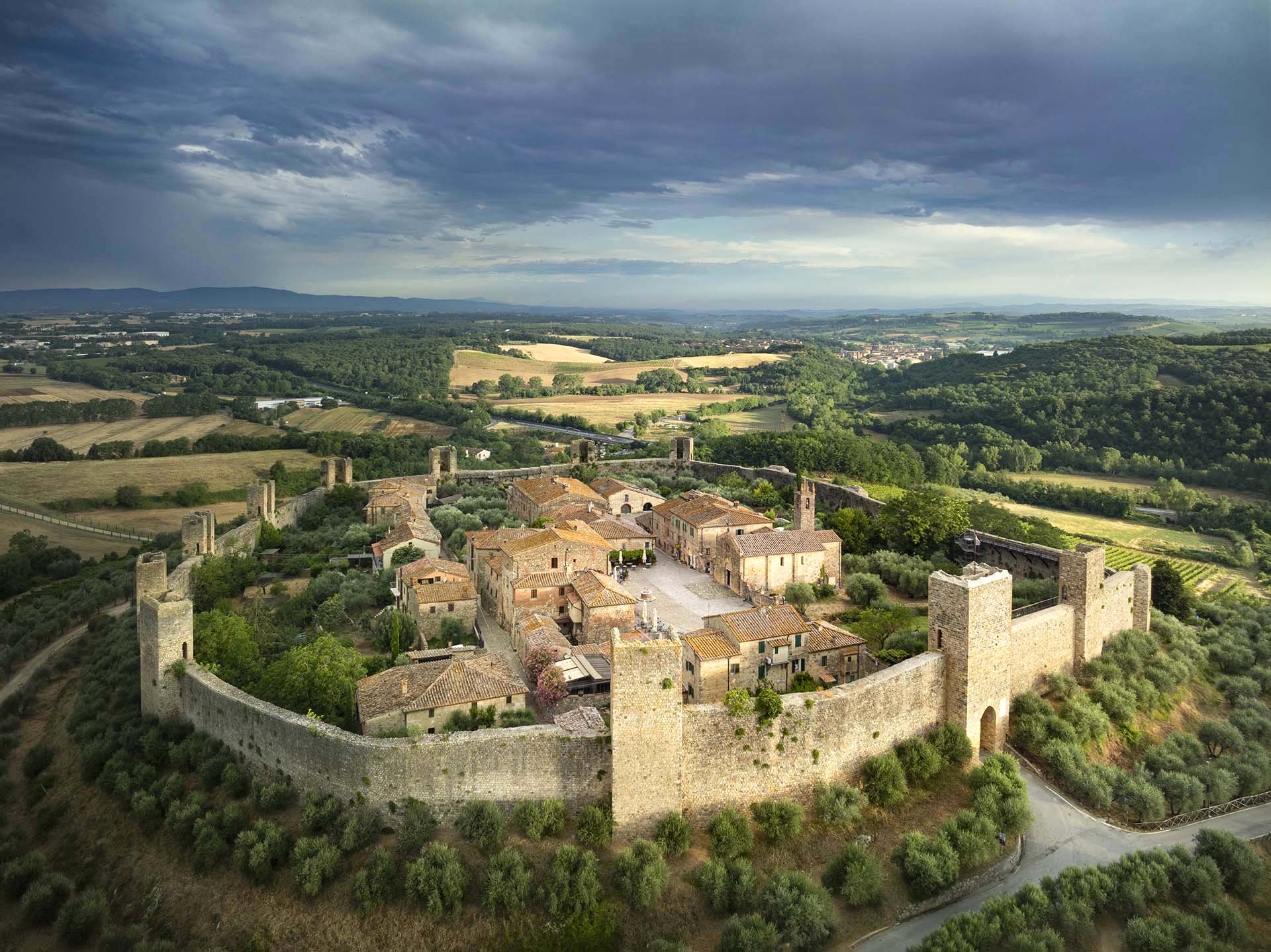 Il borgo di Monteriggioni.