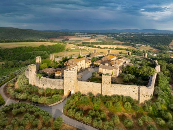 Il borgo di Monteriggioni.