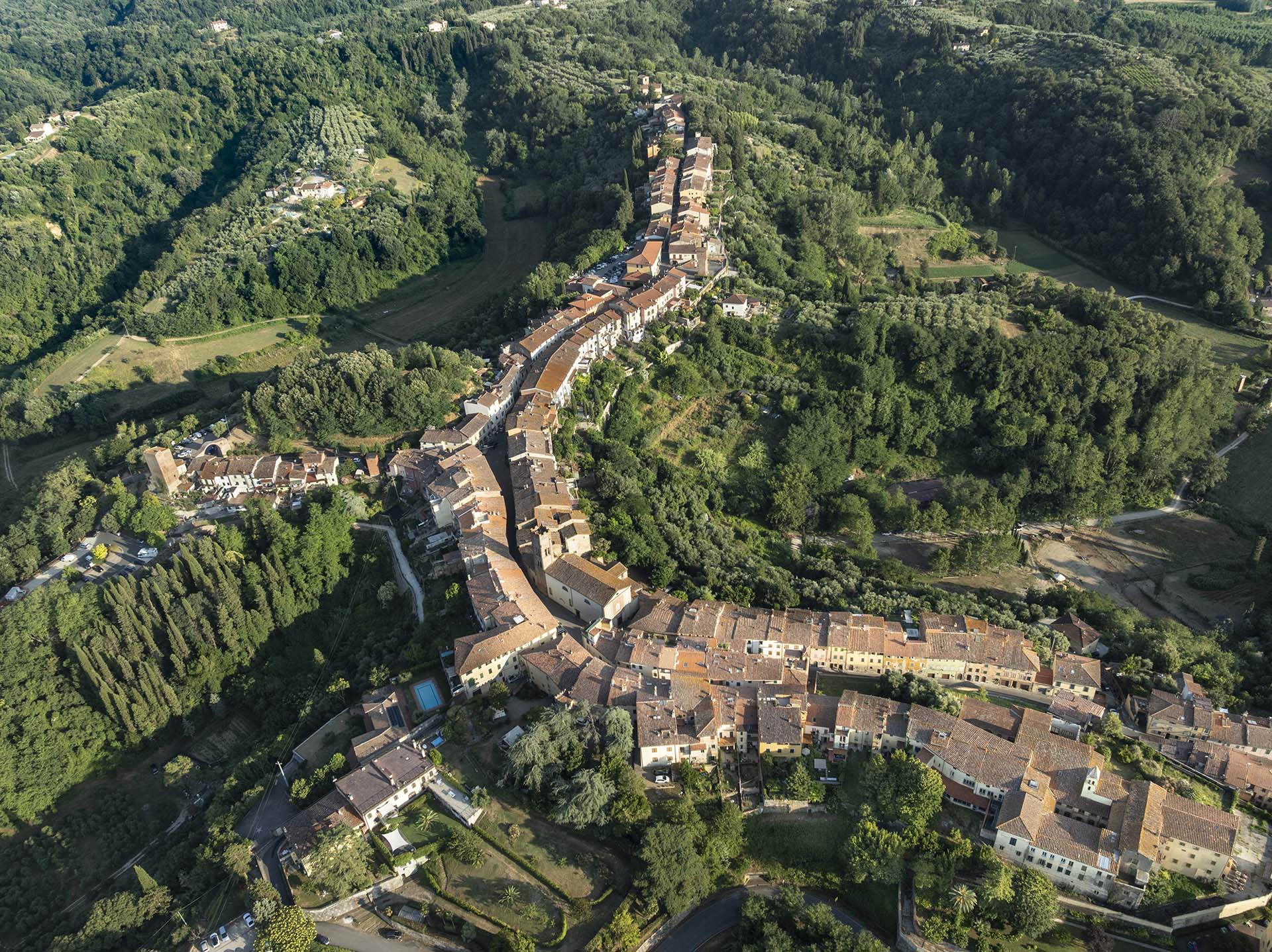 Il borgo medievale di Montopoli in Val d'Arno.