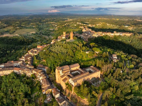 Il borgo di San Miniato in toscana.