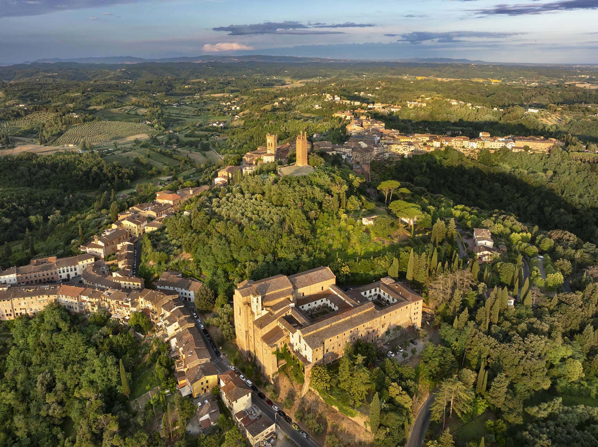 Il borgo di San Miniato in toscana.