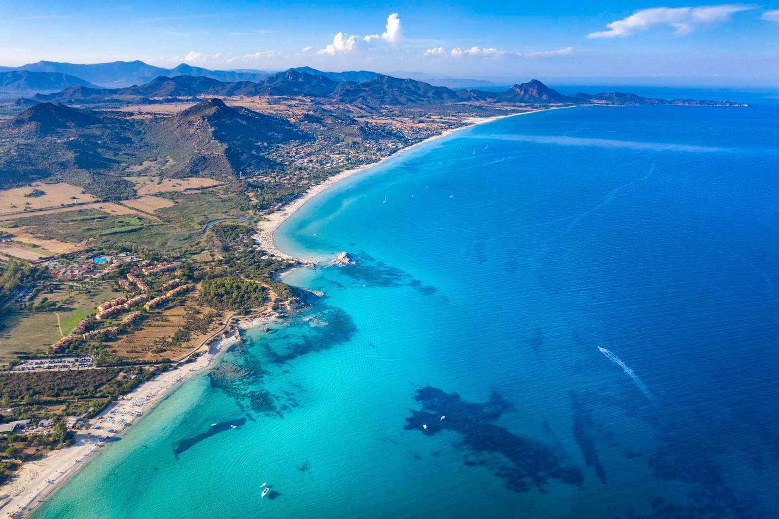 Il litorale di Costa Rei Sardegna sud orientale.