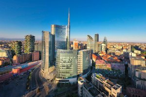 Il gruppo di grattacieli che circondano piazza Gae Aulenti