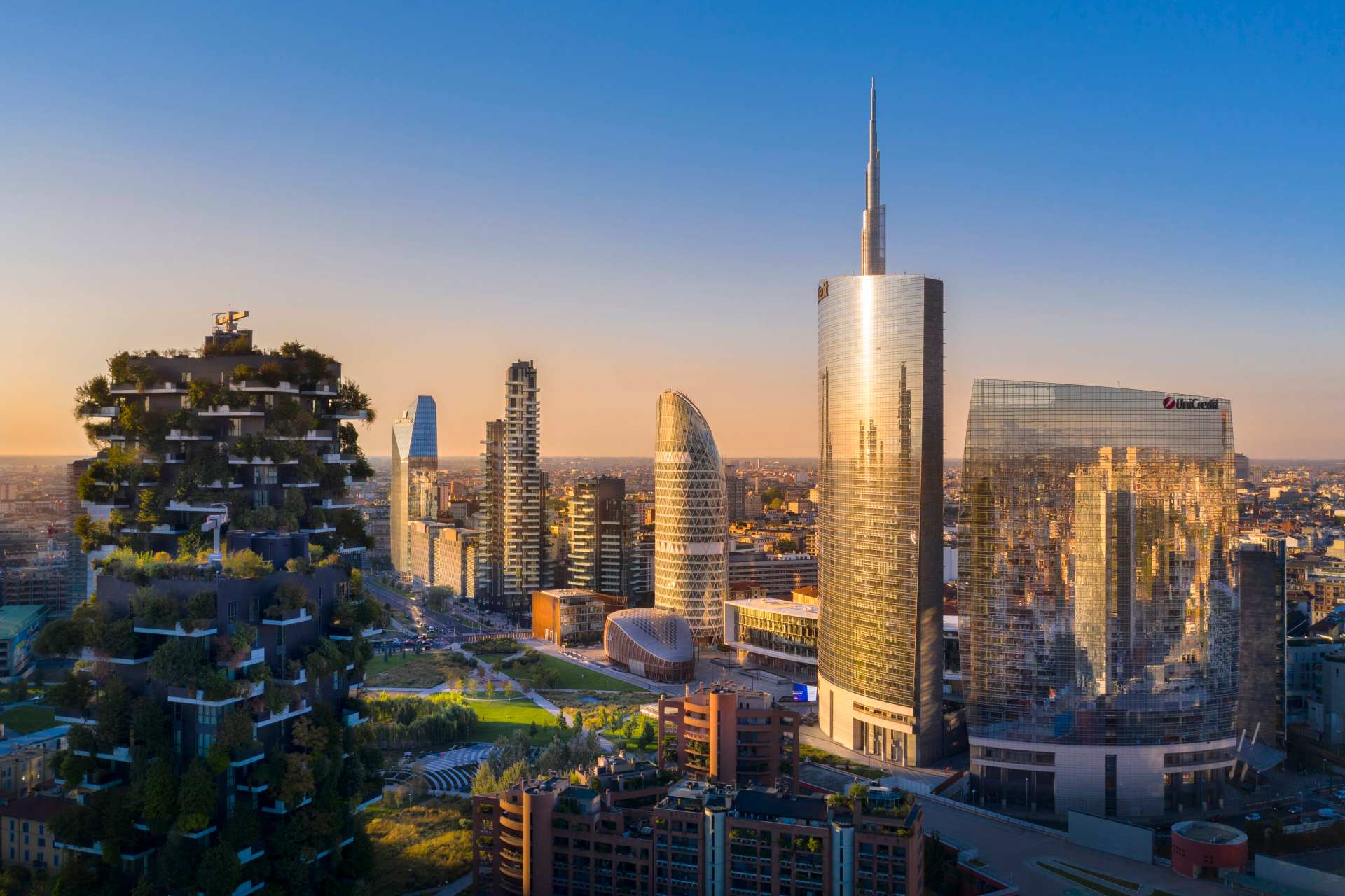 I grattacieli di Porta Garibaldi e Piazza Gae Aulenti.