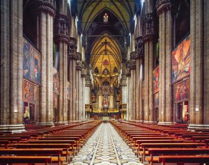 Interno del Duomo di Milano.